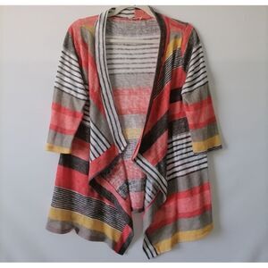My Target Colorful Striped Open Cardigan Sweater Size XL